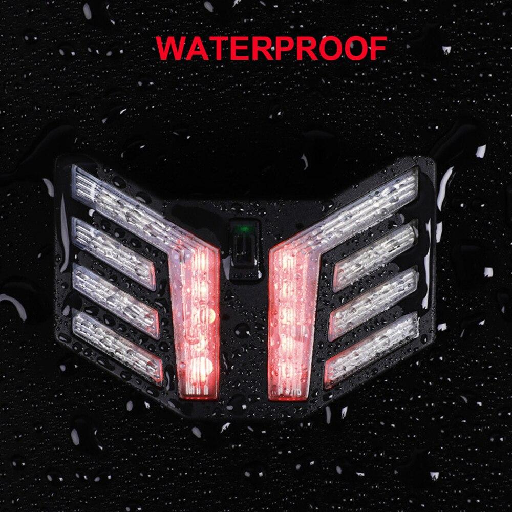 Bicycle Tail Light USB Bike Rear Light Wireless Remote Control Turn Signal for Bicycle