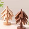 Wood Tree Design Cup Stand Wooden Trivets Anti Scald Heat Resistant Table Mat Decorative Coaster Placemats Pot