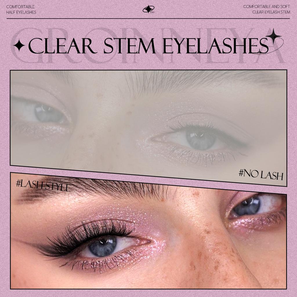 Half Fake Eyelashes Half Lashes Soft Natural Cat Eye Lashes Natural Look Nvisible Band Eyeashe Fluffy Eyelashes