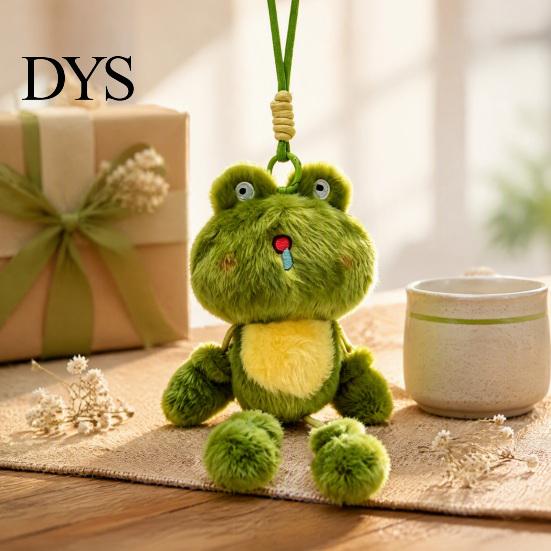 Fragrant Plush Ornament Funny Frog Keychain with Fragrance & Movable Limbs, Soft Stuffed Animal Polyester Fiber Doll Bag Charm for Backpacks