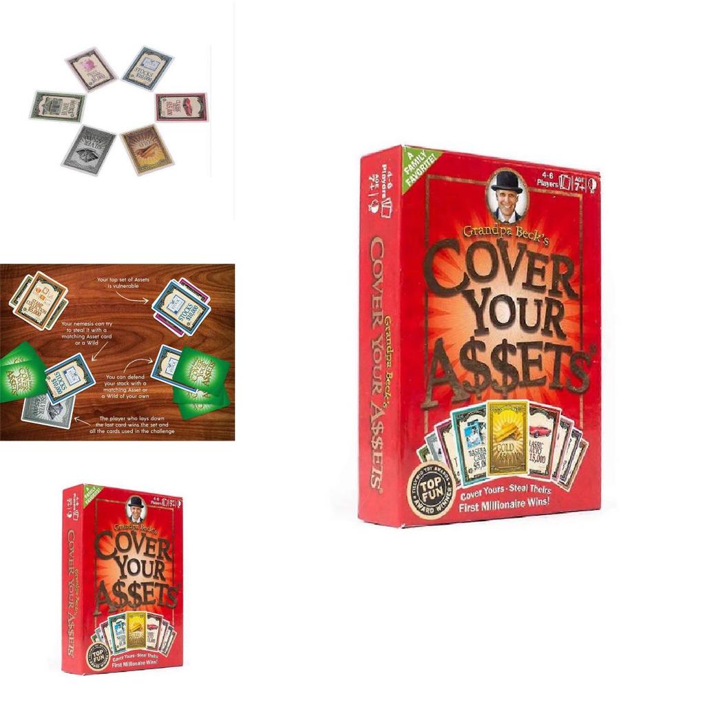 Grandpa Becks Cover Your Assets Family Card Game With Strategy For Home Play And Kids