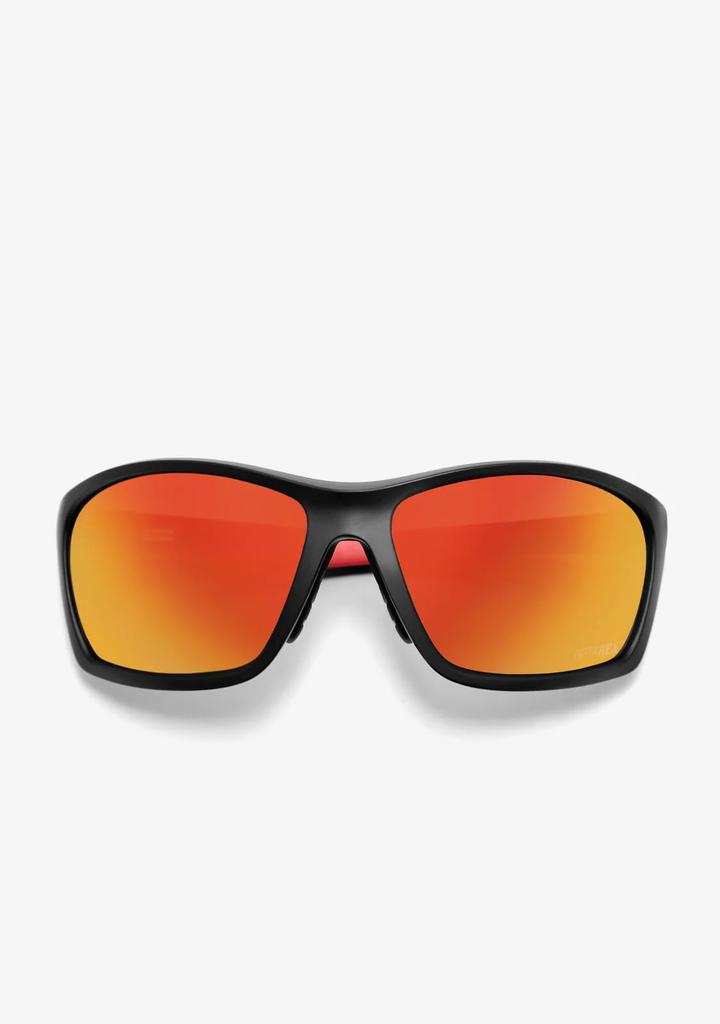 Volcano UV Matte D.Franklin Sunglasses, Protection, Black/Mirror Red, Men's & Women's