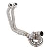 Motorcycle Full Exhaust System Circling Front Pipe Connect for Kawasaki Z650 Ninja 650(Silver)