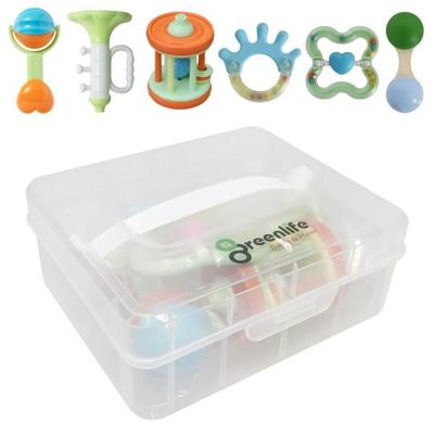 Green Life Rattle Teething Set van 6+Opbergdoos Koreaans kinderspeelgoed