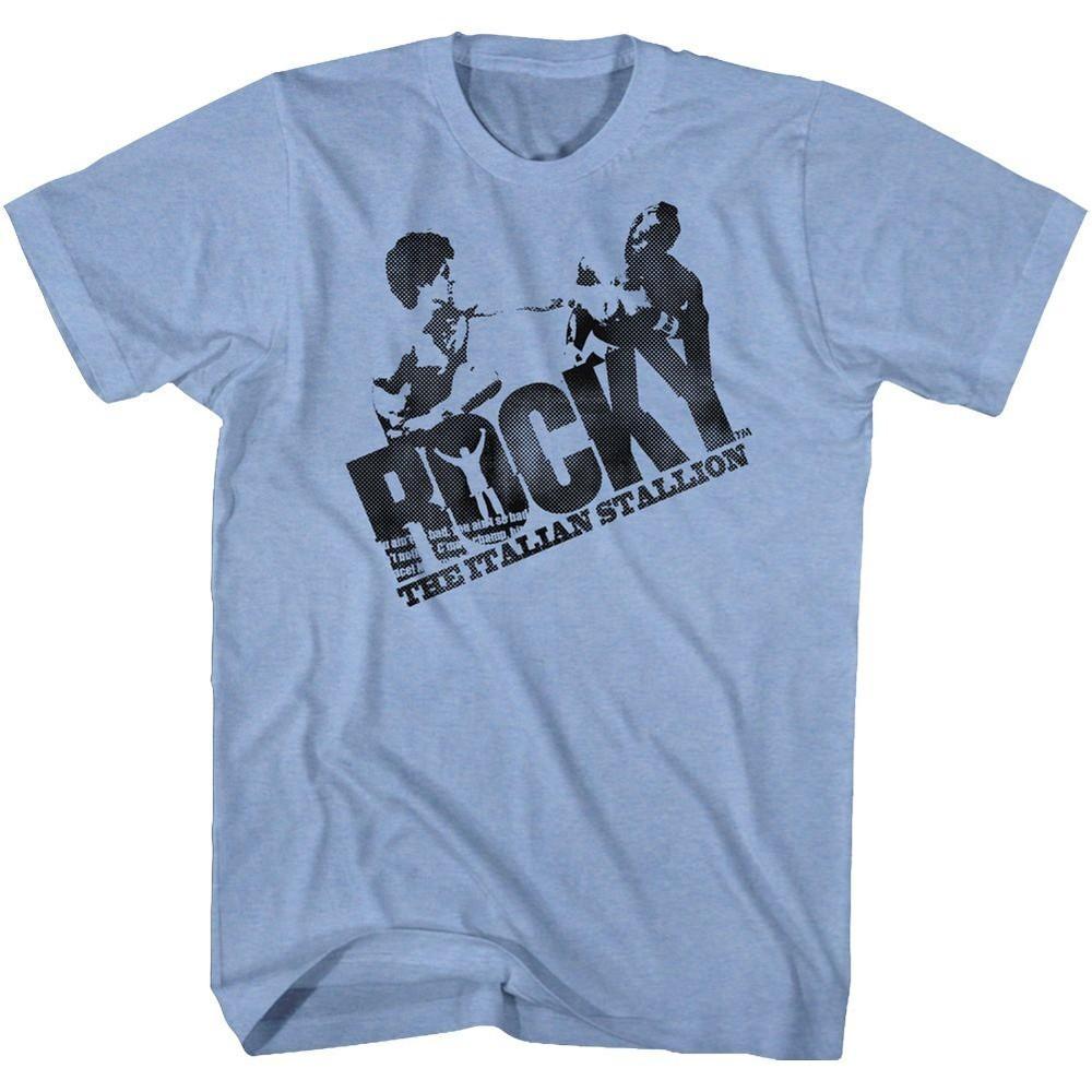 Rocky Halftone Logo Movie Shirt L