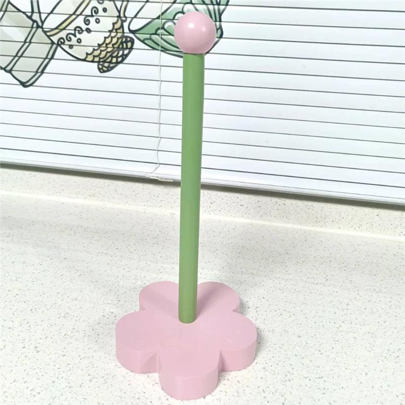 Küchenrollenpapierständer aus Holz, kreativer Handtuchhalter mit Blumenmuster, Badezimmer-Tissue-Ständer, Wohnkultur, Esstisch-Serviettenständer, Ornamente