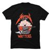 Meowtallica Rock Cat Music Print T-Shirts for Unisex and Women Fashion Funny T-Shirts Unsiex Comfortable T-Shirt for Couple