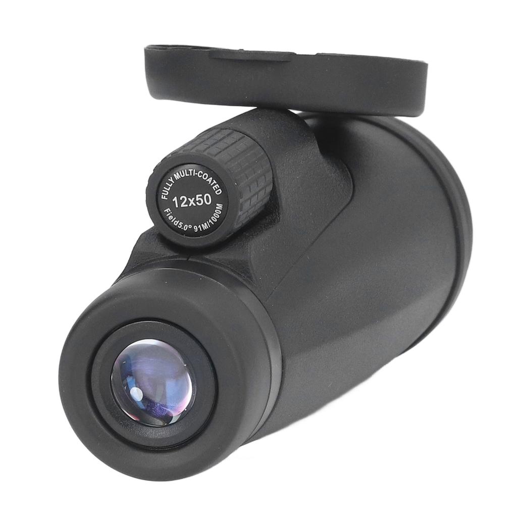 Monokulár 12X Zvětšení 50mm Objektiv Ruční Dalekohled se Šňůrkou na Krk pro Pozorování Ptáků