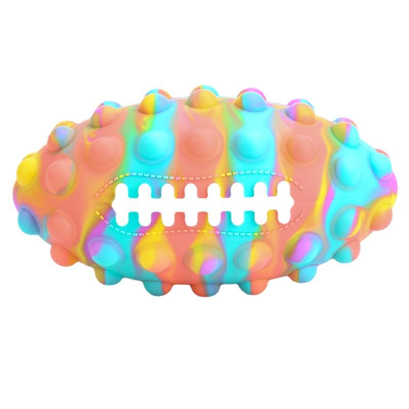 3D Football Pinch Ball Silicone Decompression Toy for Kids Stress Relief Vent Squeeze Ball Fun Gift