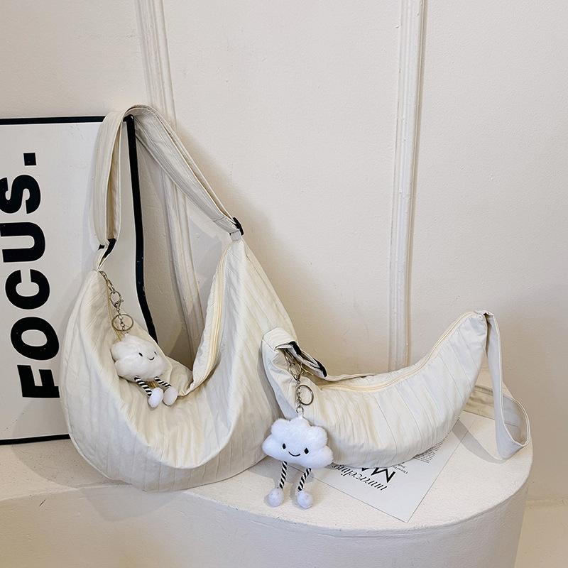 Crossbody bag women's 2025 new spring lazy style casual foreign style large capacity literary and simple shoulder bag tote bag