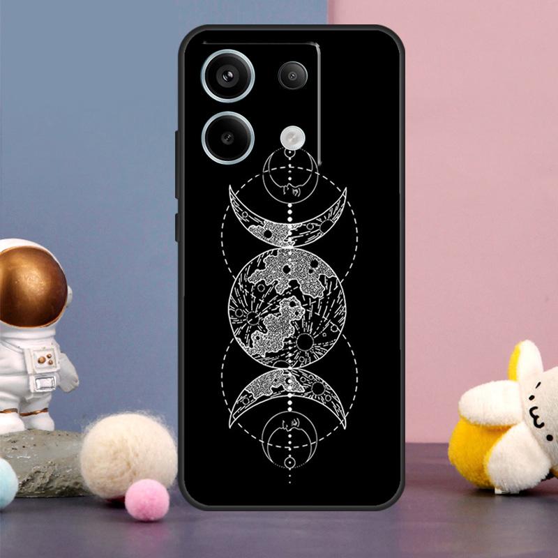 Occult Witchcraft Moon Gothic Witch Case For Xiaomi Redmi Note 13 Pro 12 11 9 10 9S 10S 11S 12S Redmi 12 13 10C 12C 13C Cover
