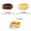SHIXIN 3 Styles Minimalist Resin Acrylic Thick Wide Bracelet for Women Vintage Irregular Wave Cuff Bangle Charm Hand Jewelry New