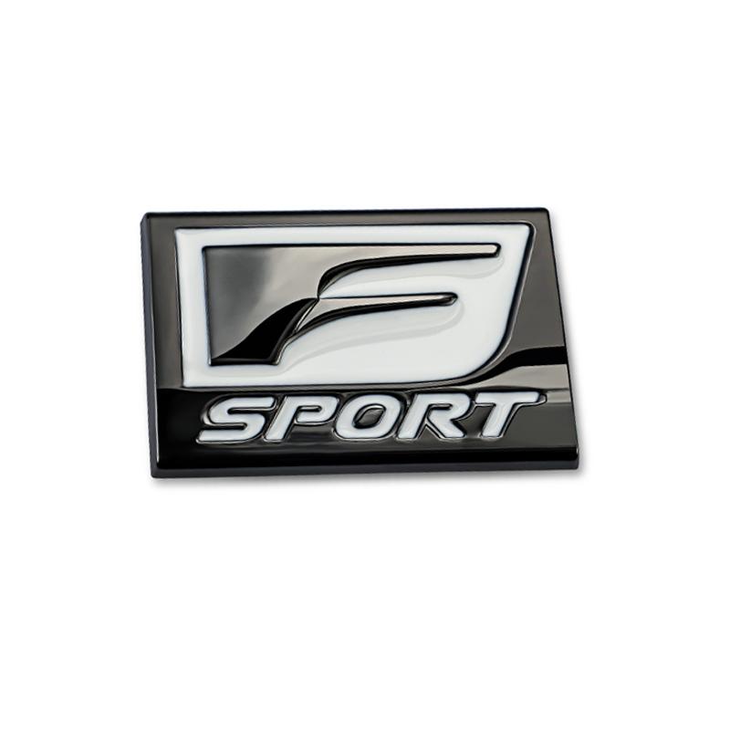 3D Metal F SPORT Logo Rear Trunk Badge Sticker Accessories For Lexus Fsport Plug-in Hybrid ES UX 300e GS GX LBX NX RX 350h 450h