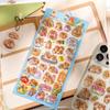 Vibrant Crystal Stickers Showcasing Playful Cartoon Capybara Safe For Youngsters Art Activities And Fun