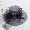 Fashion Trendy Brand Breathable Mesh Visor Women'S Summer Lace Flower Beach Hat Folding Sunscreen Sun Hat