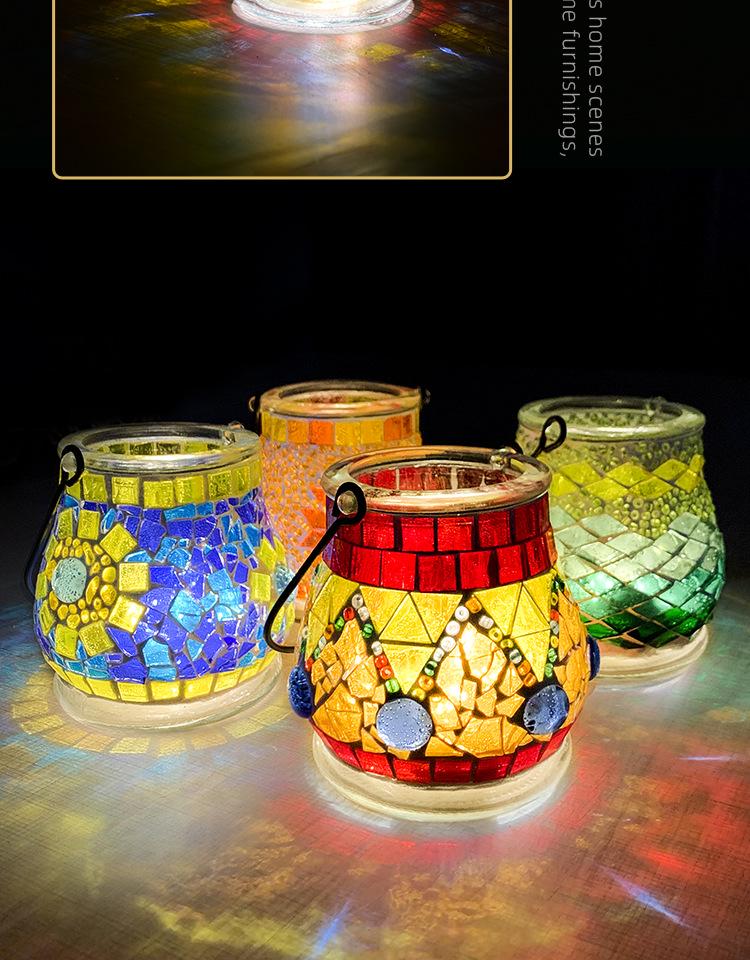 Handmade DIY Mosaic Lantern Kit: Early Education, Parent-Child Activity, Creative Team Building, Gift Toy, Flower Lantern Craft