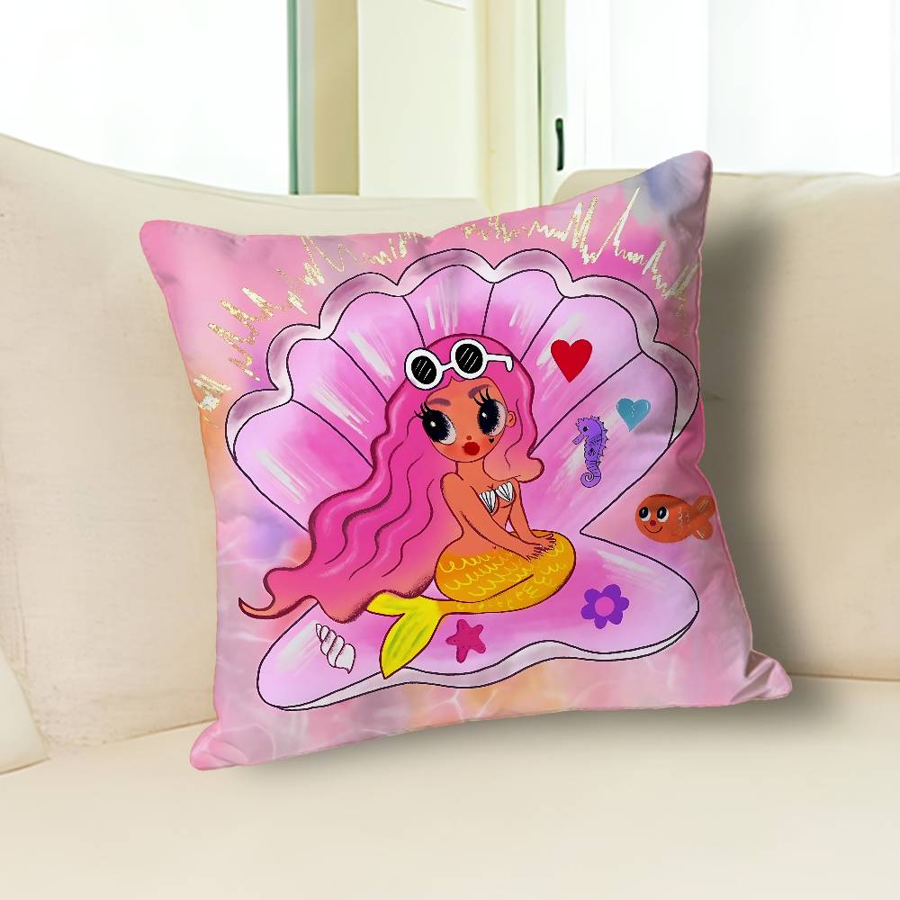 K-Karol G Tropicoqueta Various Sizes Square Pillow Case For Car Home Bedchamber Decor Custom Valentine gift