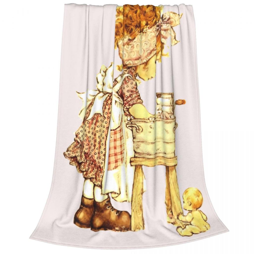 Sarah Kay With Cat Knitted Blankets Flannel Ultra-Soft Throw Blanket for Bed Bedspread