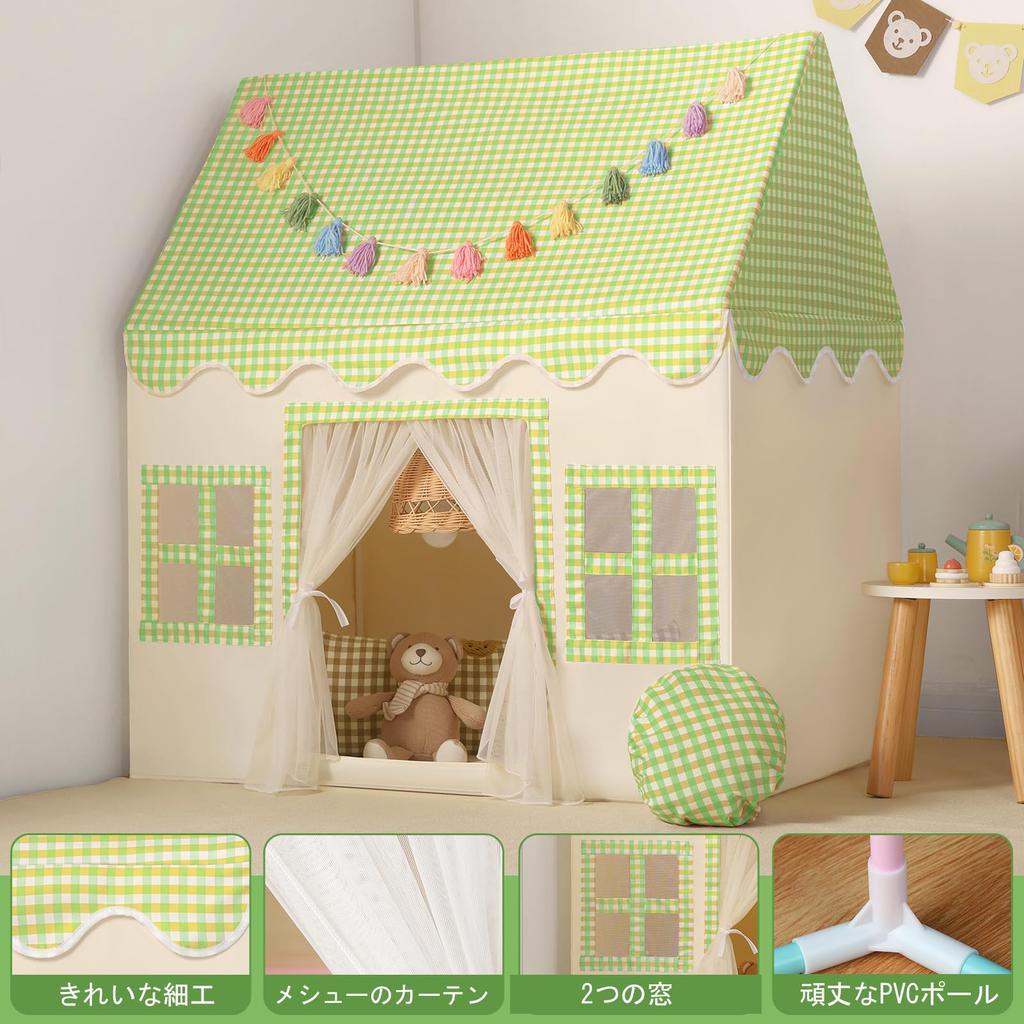Kids Tent for Indoor Toy Ages Secret Perfect Gift for Preschool Outdoor Preschool Girls, Playhouse, House, Playhouse, 3+, Base, Birthdays, Children's