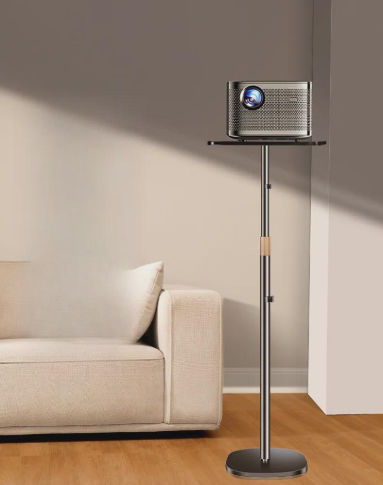 Universal Floor Projector Stand with Bedside Table Tray