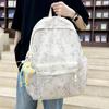 Graffiti Backpack Student Large Capacity School Bag Unisex Tie-Dye Printed Backpack
