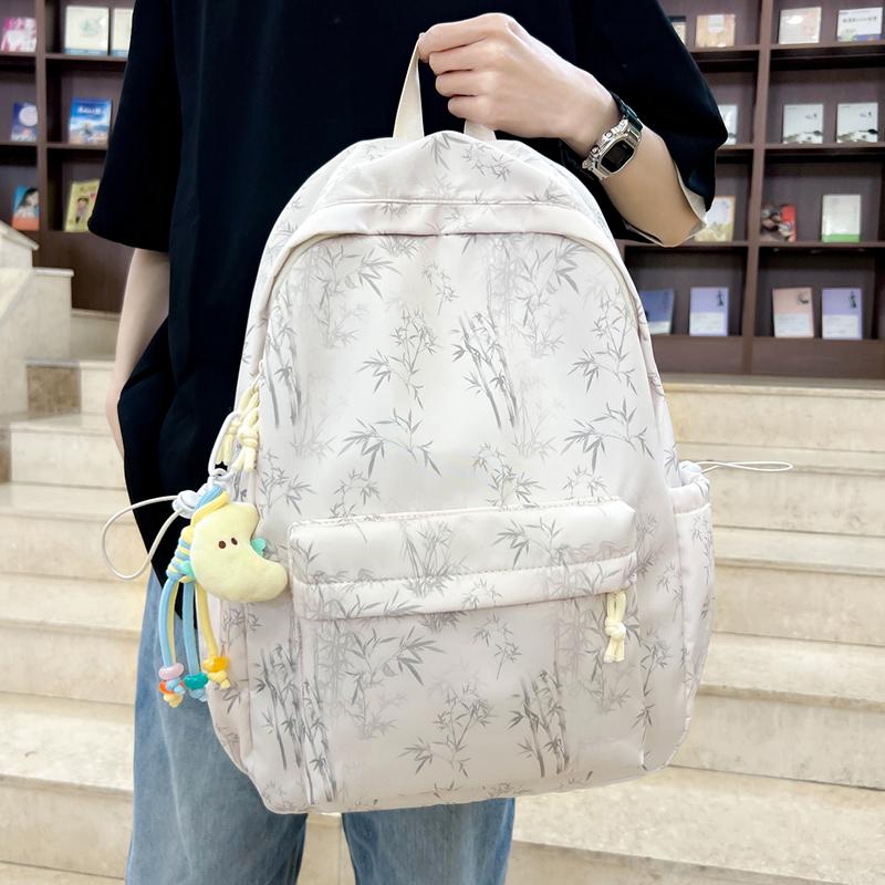 Graffiti Backpack Student Large Capacity School Bag Unisex Tie-Dye Printed Backpack