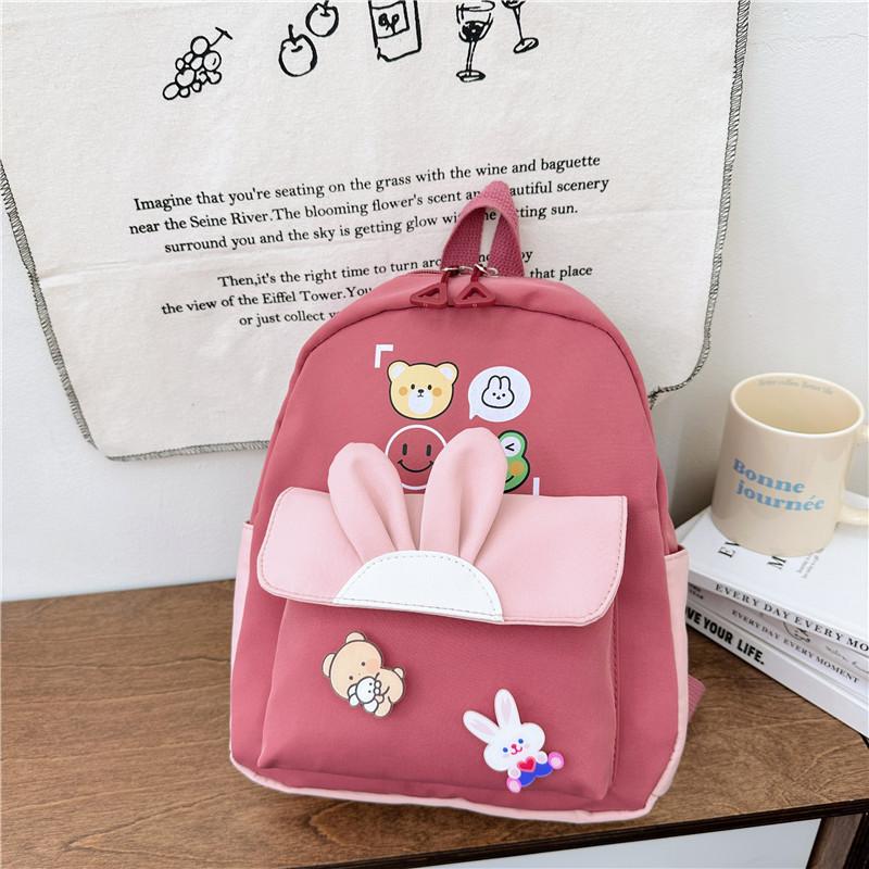 

Adorable Nylon Animal Backpack For Kids In Kindergarten Durable And Lightweight кирпич красный