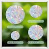 ROROP 36 Pcs Anti-Collision Rainbow Stickers Circle Window Clings - Save Birds from Window Collisions, Non-Adhesive Prismatic Vinyl Clings