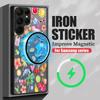 Vintage Sardine Stripes Print Case For Samsung Galaxy S26 Ultra S25 FE S24 S23 S22 Plus S21 FE Magnetic Slim Hybrid TPU+PC Matte Phone Cover
