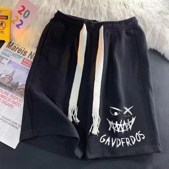 Retro Shorts Men's Summer New Loose and Versatile Straight-leg Casual Sports Centre Pants