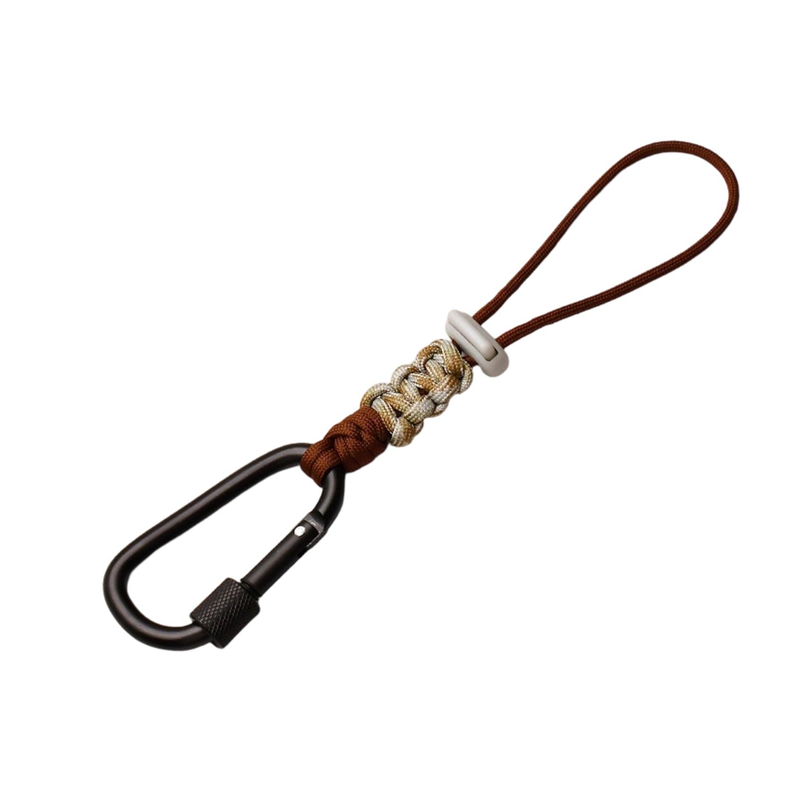 

Multifunctional Outdoor Camping Accessory, Rope Keychain with -Loss Strap and Water Bottle Hook Hiking One Size
