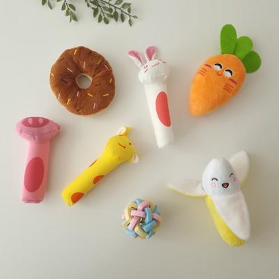 7-piece Dog Starter Toy Set, Mixed Colors, 1 Set