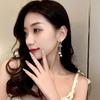 2024 New Bow Design: Silver & Pearl Tassel Stud Earrings for Women