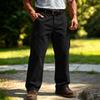 Men's Cargo Sweatpants with Elastic Waistband and Drawstring Straight Leg Joggers for Casual Everyday Wear