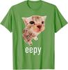 Eepy Cat Silly Sleepy Cat Meme TShirt Womens Fashion Kitty Lover Graphic Outfit Cartoon Comics Street Saying Tee Unique Gift