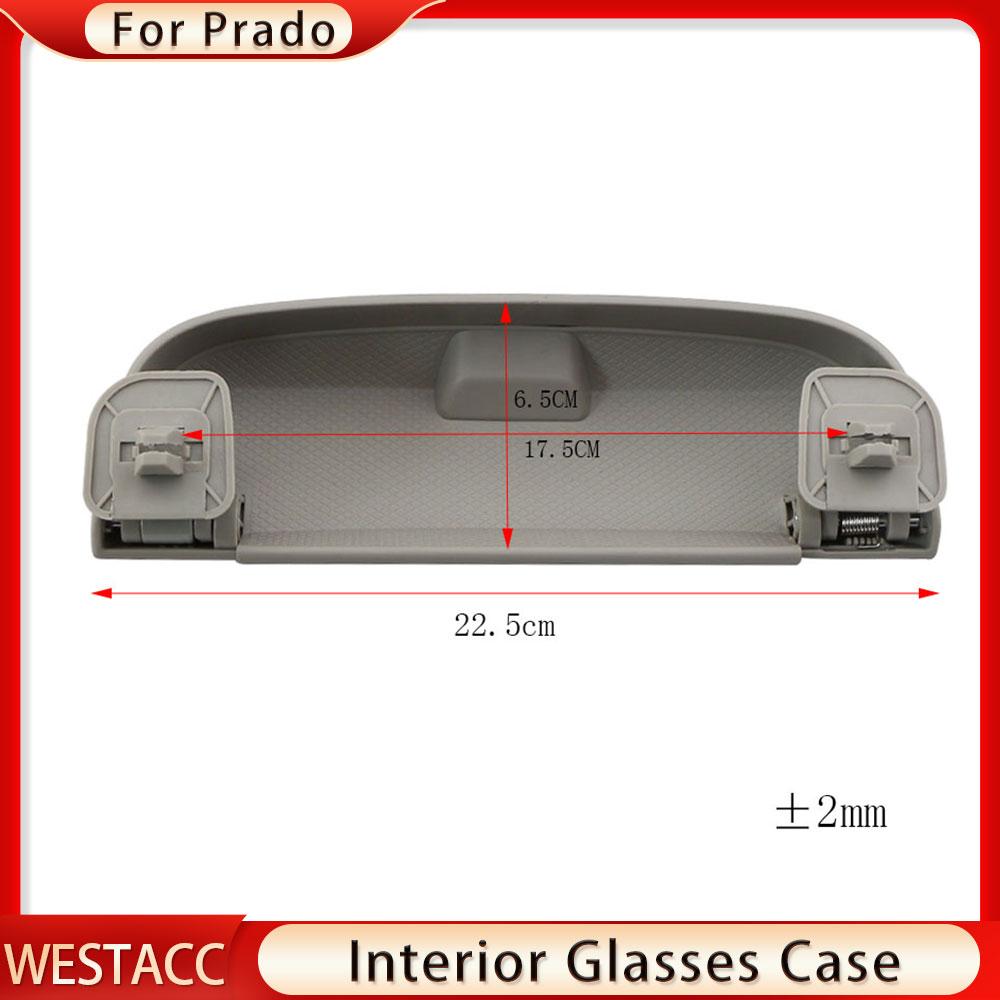 Car Sunglasses Sun Glasses Storage Box Eyeglasses Case Holder for Toyota Land Cruiser Prado 2700 4000 Glasses Clip
