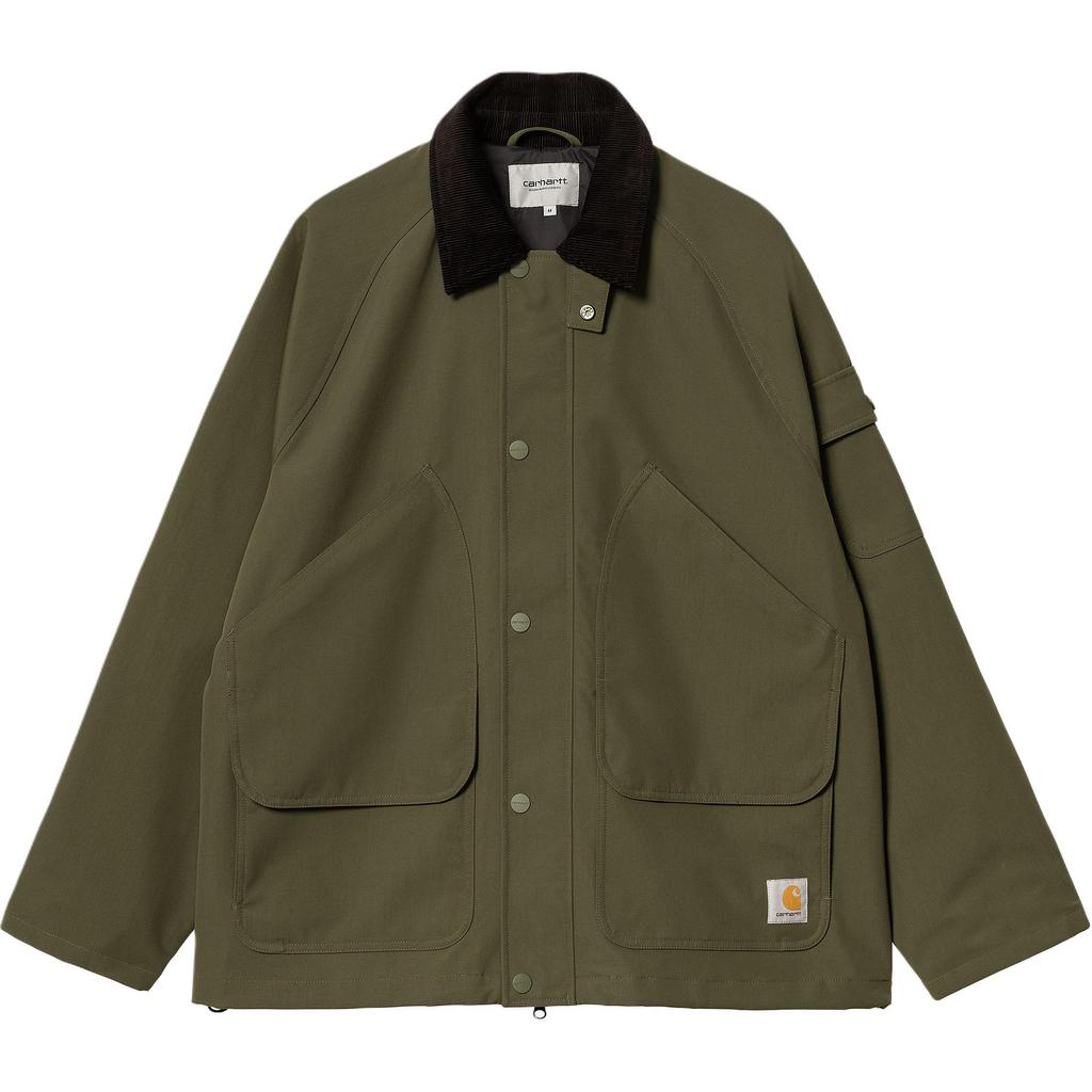 Carhartt WIP FW24 K Fullscreen Clarton Jacket Front Inner Pocket Square Label Long Sleeve Casual Loose Comfortable Jacket Men Jackets I033871-2JB-XX