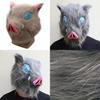 Authentic Anime Demon Slayer Kimetsu No Yaiba Hashibira Inosuke Pig Cosplay Mask Ideal For Costume Parties