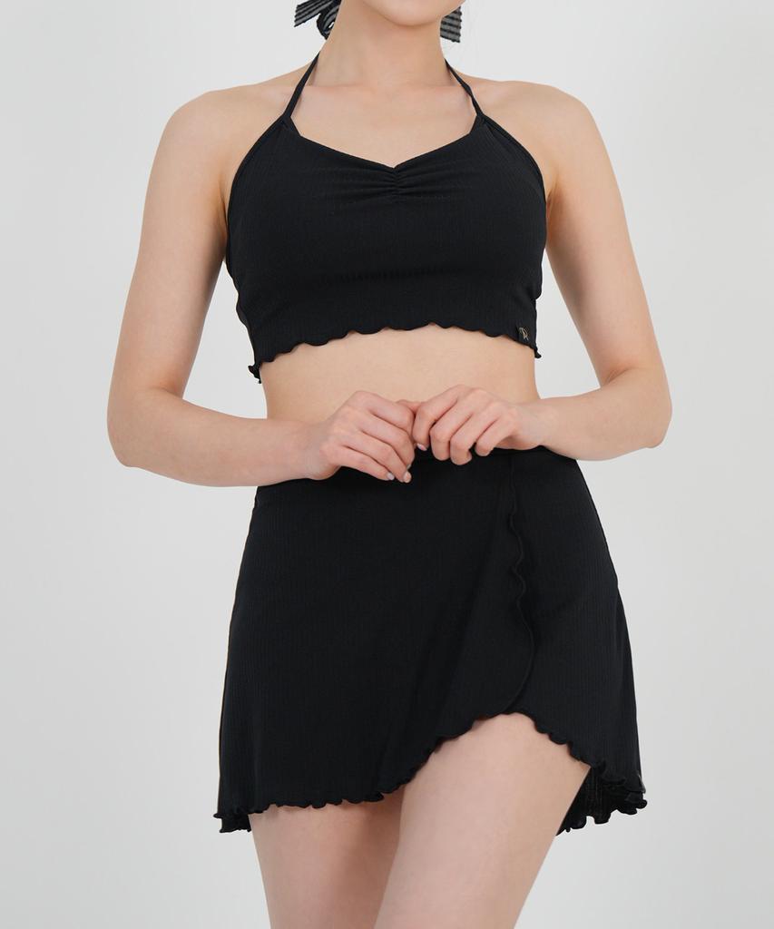 Foriz [Scarlet Skirt_Black] Swimsuit Resort Cover-Up Skirt