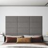 VidaXL Wall Panels 12 Pcs Light Grey 60x30 Cm Fabric 2.16 M² 343845