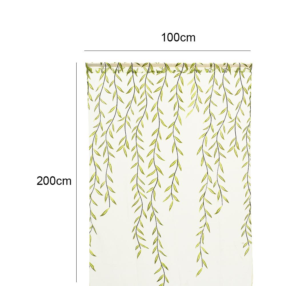 Willow Voile Tulle Room Window Curtain Sheer Voile Panel Drapes Curtain 39.4x 78.8L