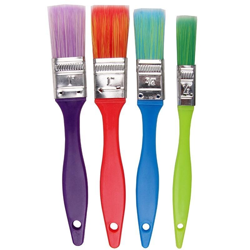 4 buc/set Ușor de Curățat Păr de Nailon Pensulă pentru Pictură în Ulei Acuarelă Artist Pensulă Stilou Artă