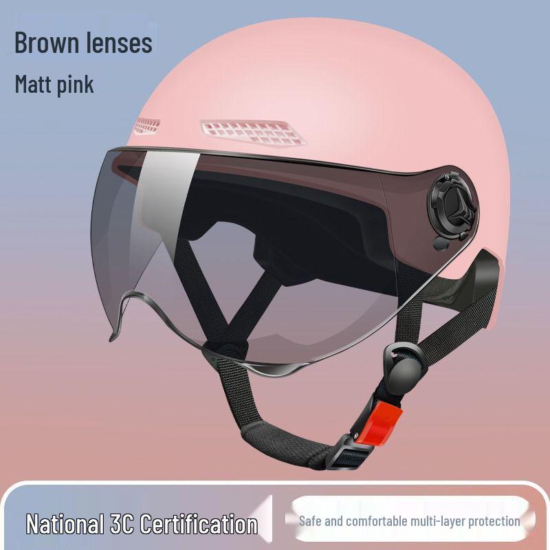 3C Certified Lightweight Electric Bike Half-Helmet with Summer Sun Protection for Men and Women