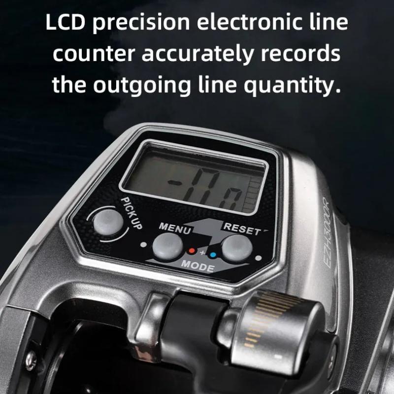 Deep-sea Boat Fishing Smart Fishing Reel, Special Electric Winch for Sea Fishing Electric Reel Big Power Motor Aluminum Alloy Body Precision Bearings
