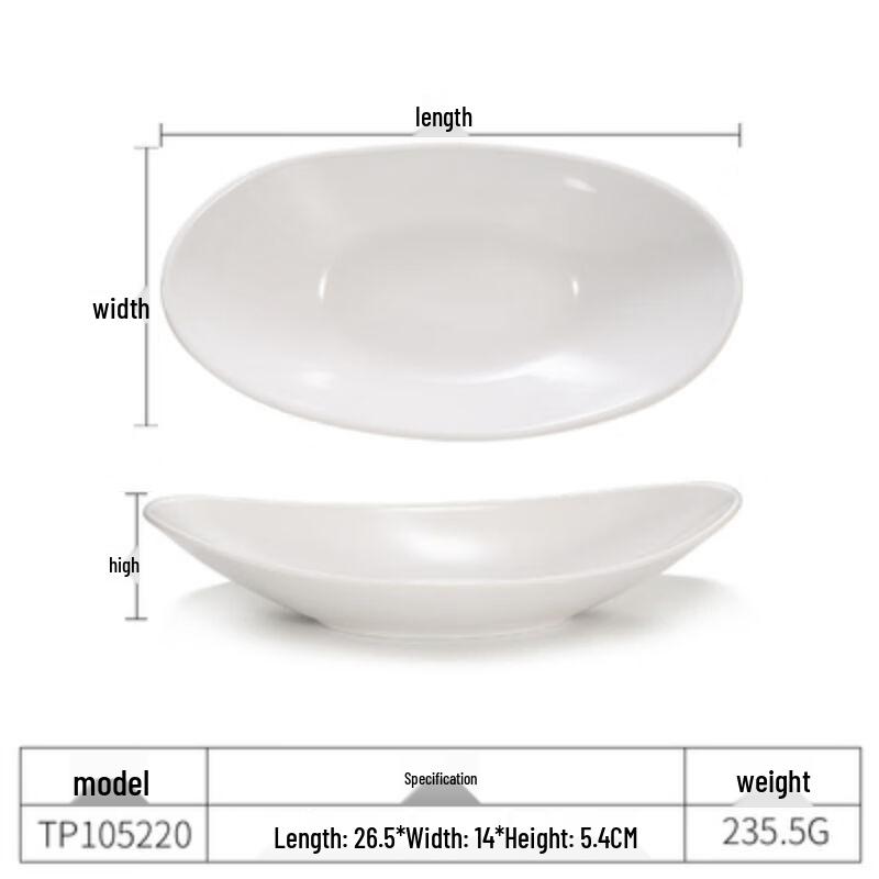 Melamine Oval Serving Plates