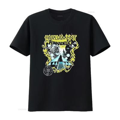 Klassisches Funkadelic Parliament T-Shirt George Clinton Bootsy Collins Maggot Brain Design 1997 Hall of Fame Aufnahme Würdigung
