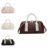 Urban Minimalist Shell Shaped Handbag With Stitching Details For Casual Outings