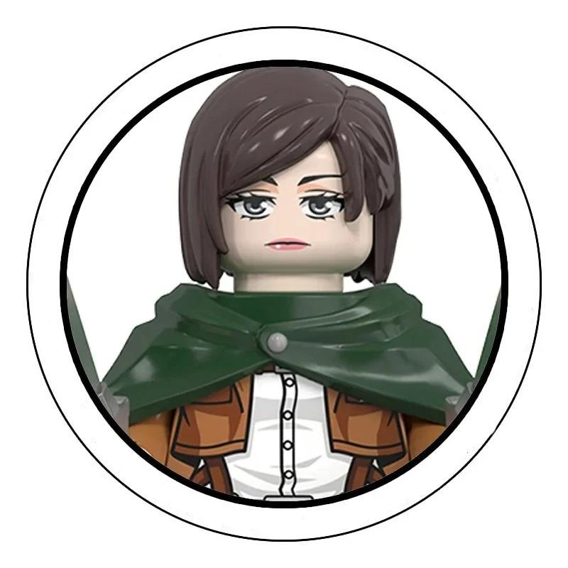 Blind Box Building Blocks Mini Model Figures Attack on Titan Levi Ackerman Eren Mikasa Giant Annie Halloween Christmas Gifts Toy