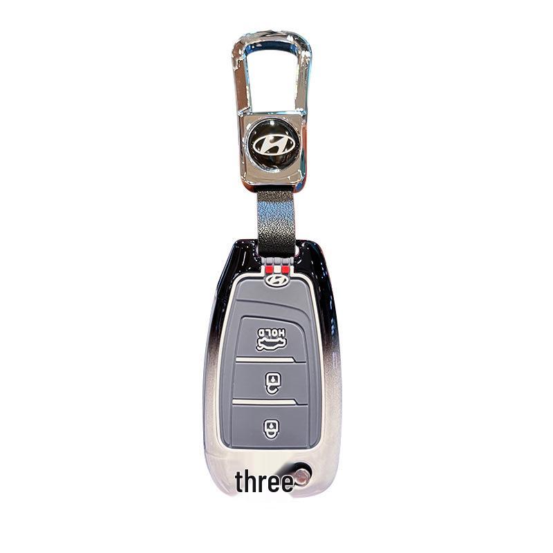 Hyundai Elantra & ix35 Verna Key Case - Metal Shell Folding Cover for 20 Models
