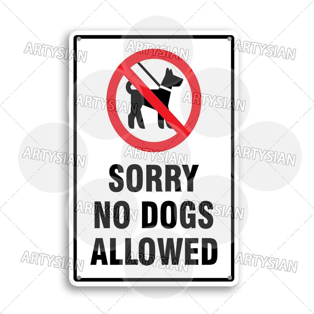 Beware of Dog Warning Metal Sign No Dogs Allowed Do Not Leave Dog Pet safety Dog Friendly Café Guide Dods Welcome Plaque